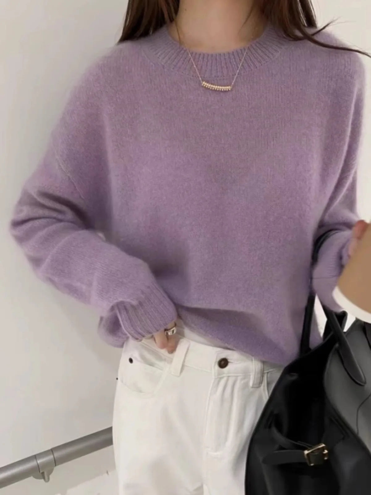 Camille | Weicher Kaschmir-Mix Pullover in Relaxed Fit